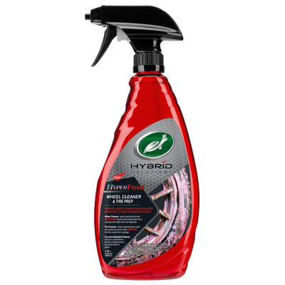 Front-rendered image of HS HyperFoam Wheel Cleaner and Tire Prep, 680ML bottle in high detail. Front-rendered image of HS HyperFoam Wheel Cleaner and Tire Prep, 680ML bottle in high detail.