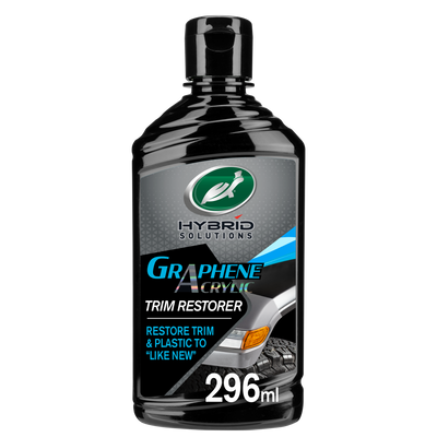 Turtle Wax Hybrid Solutions restores faded trim. Graphene acrylic polymers give UV protection against fading and sun damage. Durable coating.
Turtle Wax Hybrid Solutions restores faded trim. Graphene acrylic polymers give UV protection against fading and sun damage. Durable coating.