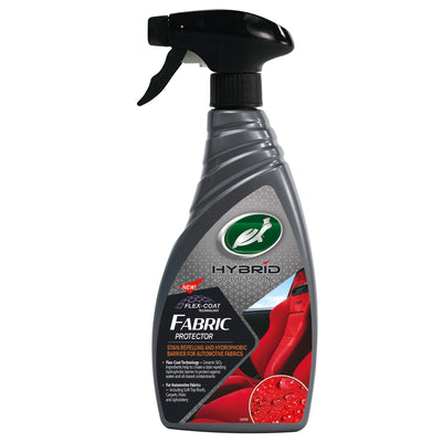 Turtle Wax Hybrid Solutions Fabric Protector with stain repelling tech. Protects car upholstery, carpets & soft top roofs. Turtle Wax Hybrid Solutions Fabric Protector with stain repelling tech. Protects car upholstery, carpets & soft top roofs.