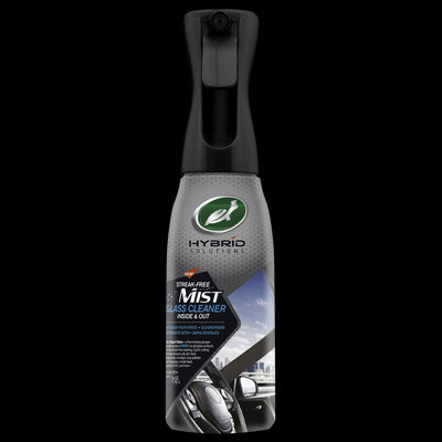 Turtle Wax Hybrid Solutions Streak-Free Mist Car Glass Cleaner. Designed for both inside and outside vehicle glass surfaces. Turtle Wax Hybrid Solutions Streak-Free Mist Car Glass Cleaner. Designed for both inside and outside vehicle glass surfaces.