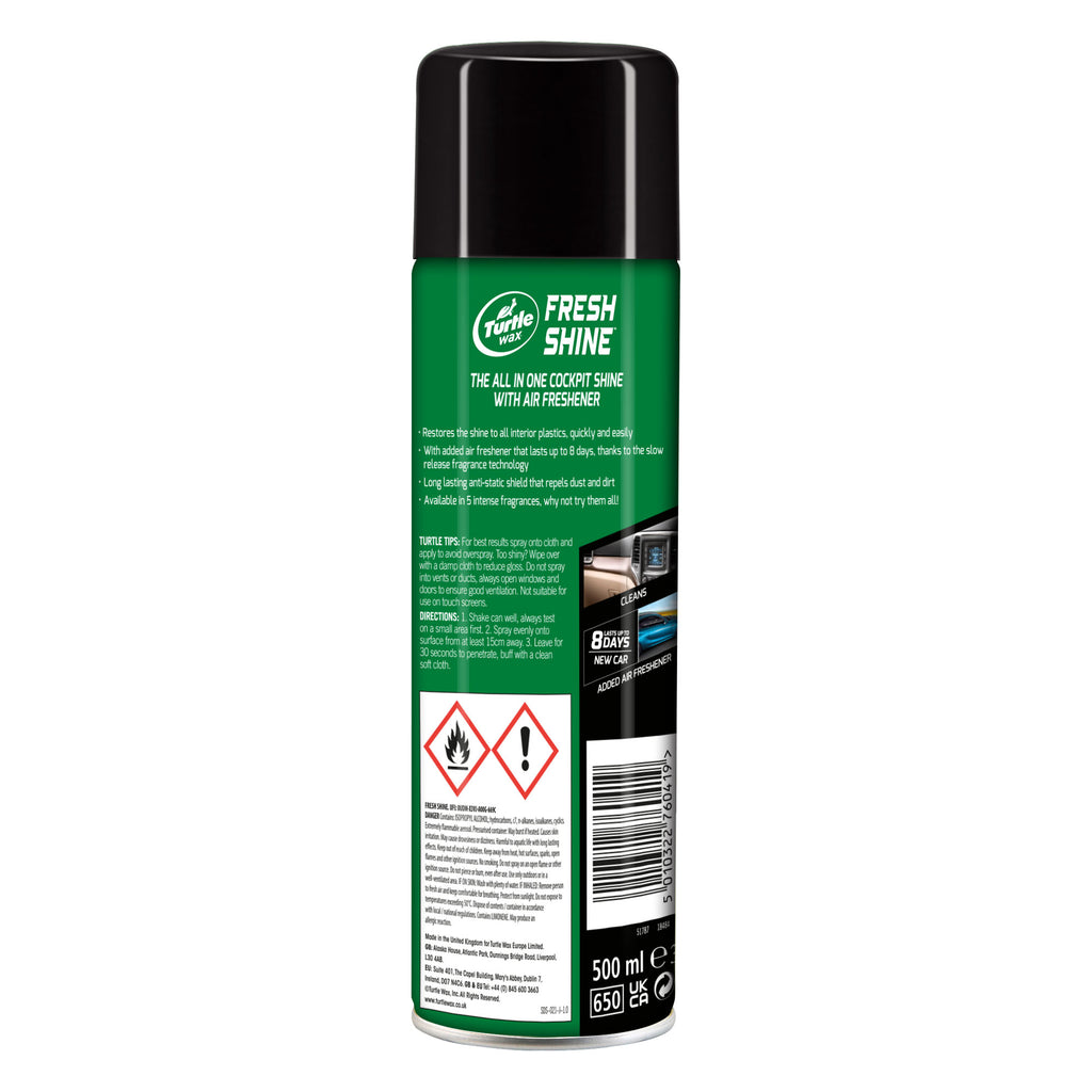 Car Interior Shine Spray 500 ML New Car Turtle Wax