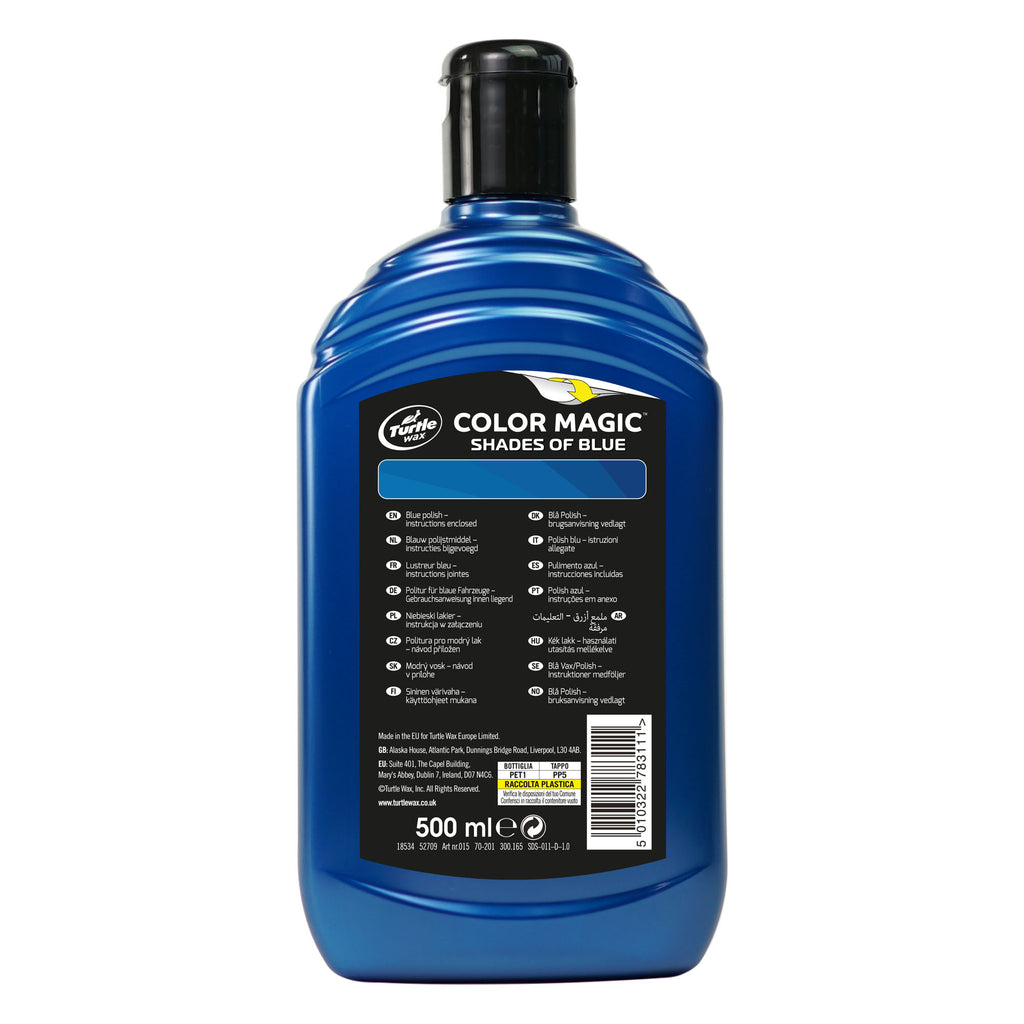 Color Magic Blue Car Wax Polish 500ml | Turtle Wax