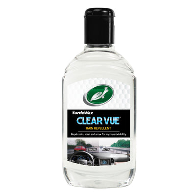 Turtle Wax Clear Vue rain repellent in a 300ml bottle. Car care solution for improved visibility in rain and snow.
Turtle Wax Clear Vue rain repellent in a 300ml bottle. Car care solution for improved visibility in rain and snow.