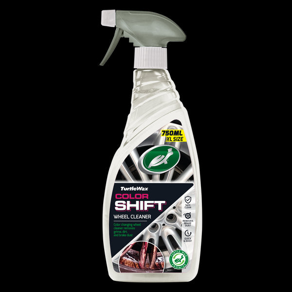 Product shot of Clear-Vue Glass Cleaner in packaging, standing upright on a neutral gray background.