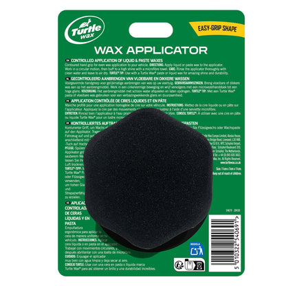 Turtle Wax Ultimate Wax Applicator for controlled application of liquid, paste, or spray waxes on cars, motorbikes, & boats.