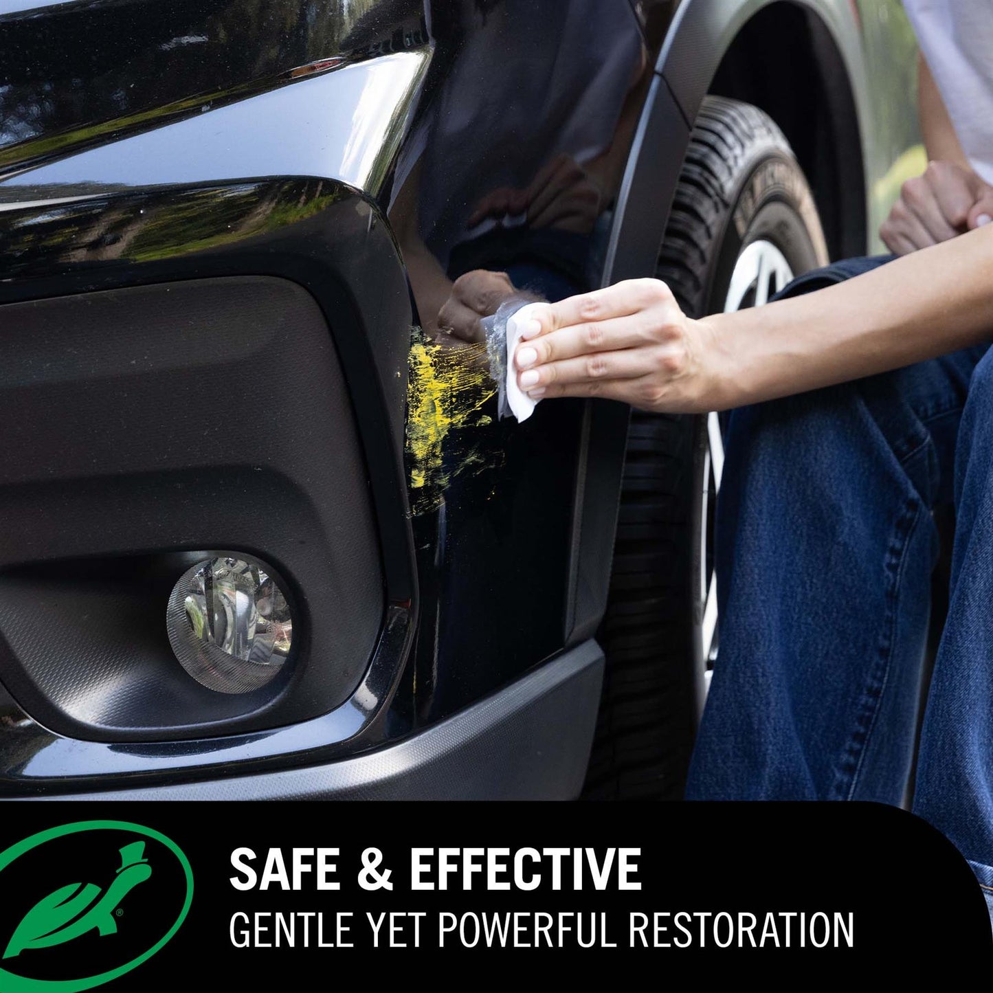 Turtle Wax Renew & Restore Wipes infographic outlining safe and effective powerful restoration
