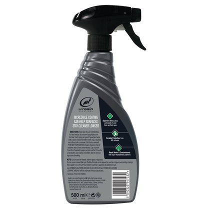 Spray bottle with a label on a white background