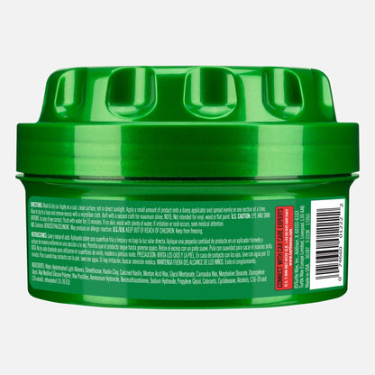Turtle Wax® Super Hard Shell paste. Car polish provides a long-lasting shine and protection from the elements. Green container.