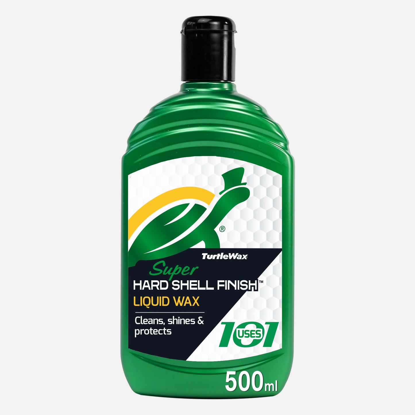 Turtle Wax Super Hard Shell Finish for a deep shine. Car wax provides durable protection with depth.