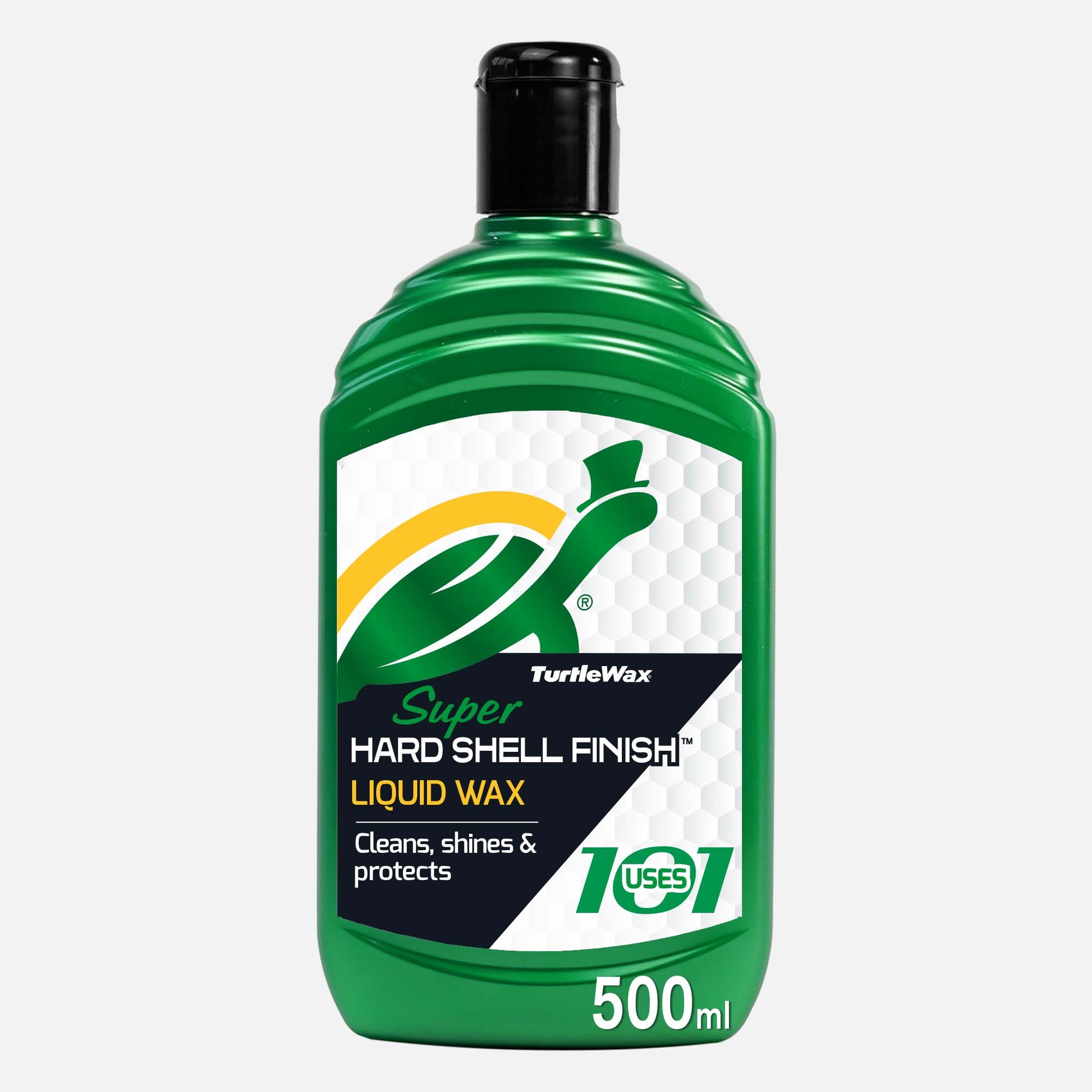 Turtle Wax Super Hard Shell Finish for a deep shine. Car wax provides durable protection with depth.