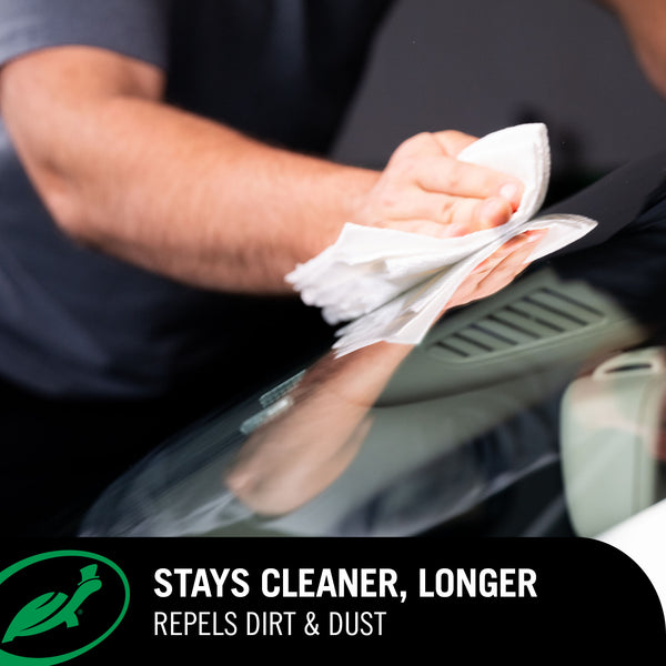 Cleaner windscreen and windows: Anti-stick surface keeps glass cleaner for 3x longer, reducing the frequent wiping