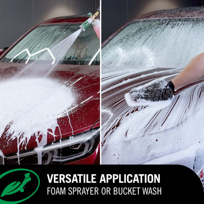 Easy to use: Simply mix the formula with water and add to your snow foam gun, cover the whole vehicle