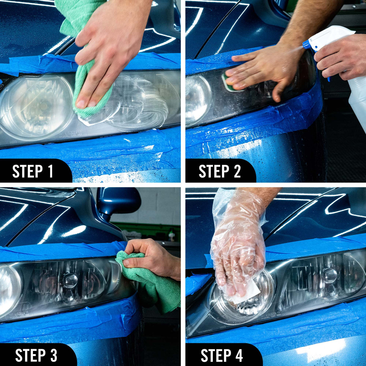 Wax Headlight Lens Restorer Kit Instructions
