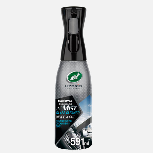 Turtle Wax Hybrid Solutions Streak-Free Mist Car Glass Cleaner. Designed for both inside and outside vehicle glass surfaces.