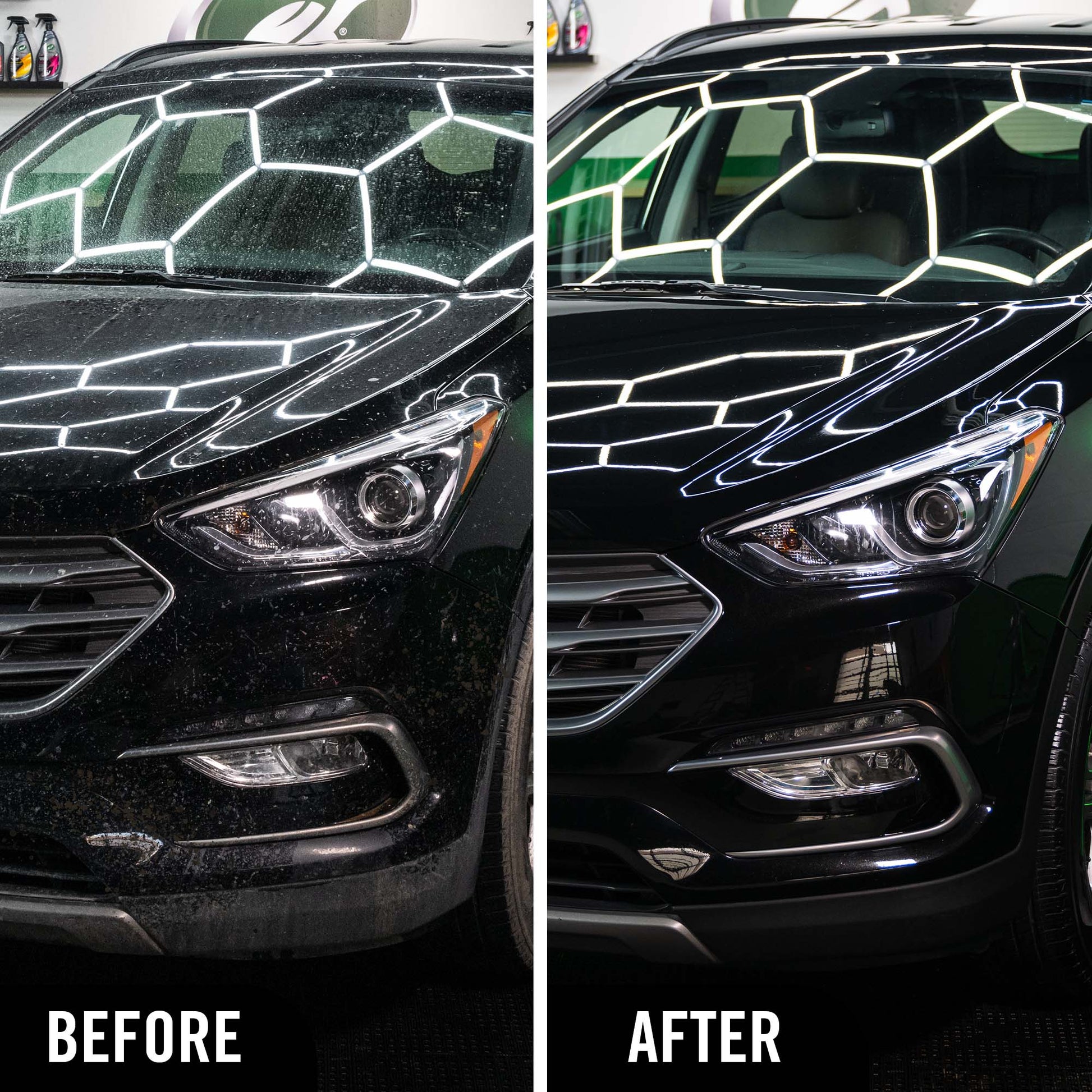 thick and clingy but easy to rinse leaving behind a spot free clean