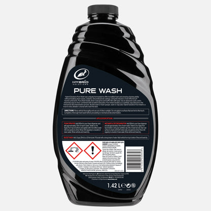 Turtle Wax Hybrid Solutions Pure Wash 1.42L car cleaning solution. Car detailing product for effective & safe grime removal.