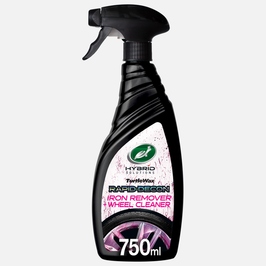 Black spray bottle labeled 'Rapid-Decon' on a white background