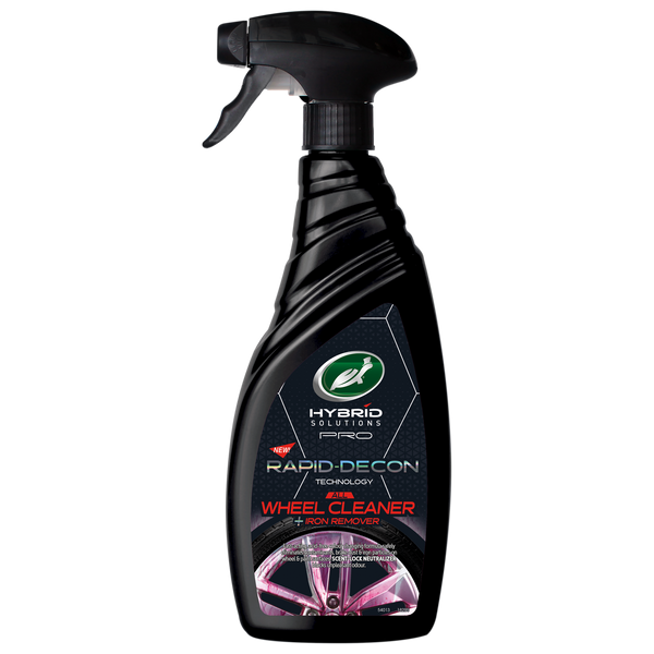 Black spray bottle labeled 'Rapid-Decon' on a white background