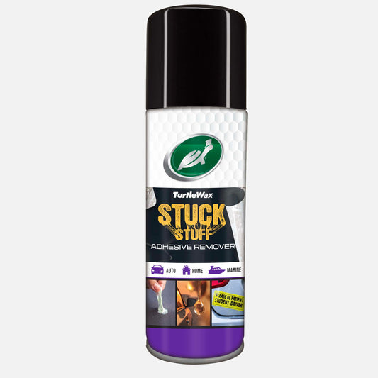 Turtle Wax Stuck Stuff Adhesive Remover. Removes unwanted glues, sap and stickers from auto, home and marine surfaces.