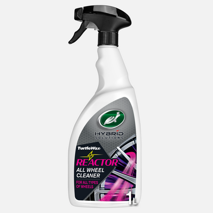 Turtle Wax Hybrid Solutions Reactor All Wheel Cleaner, 1L bottle. Powerful cleaning for all wheels, dissolves iron particles.