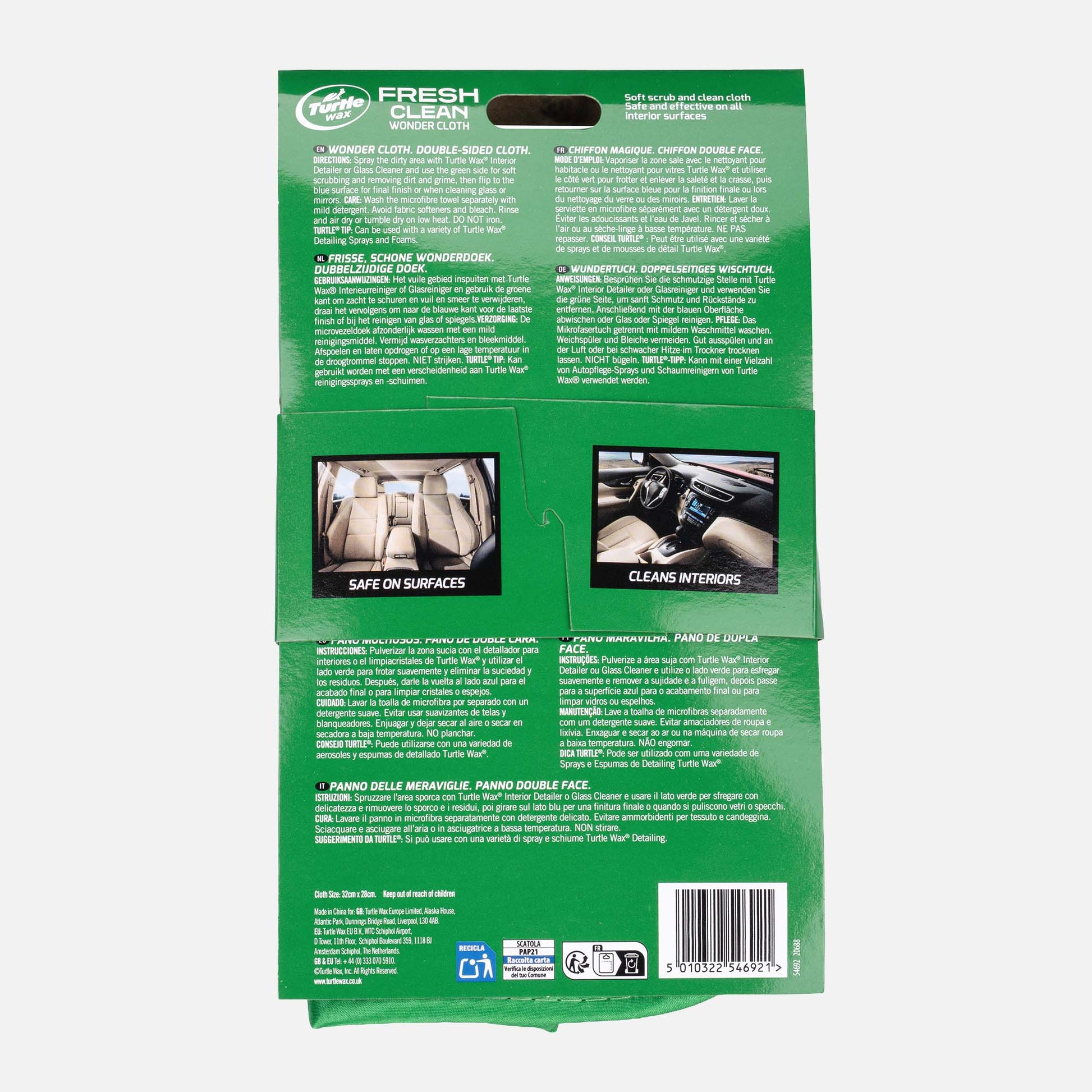 Fresh Clean Wonder Cloth packaging