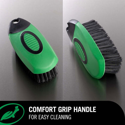 Fresh Clean Upholstery Reviver infographic showing comfort grip handle