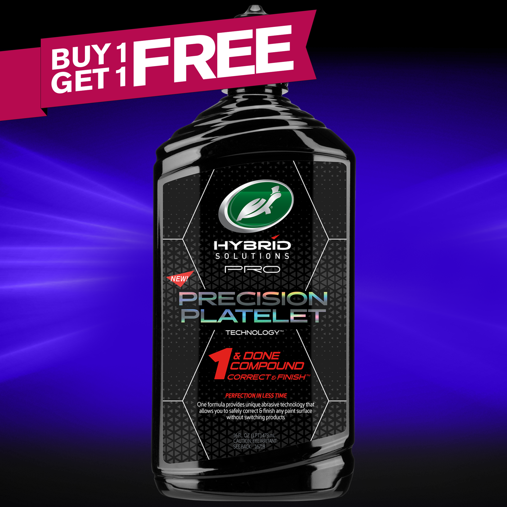 Promotional image advertising the HS Pro 1 & Done product with a BOGO offer in a clean, bold layout