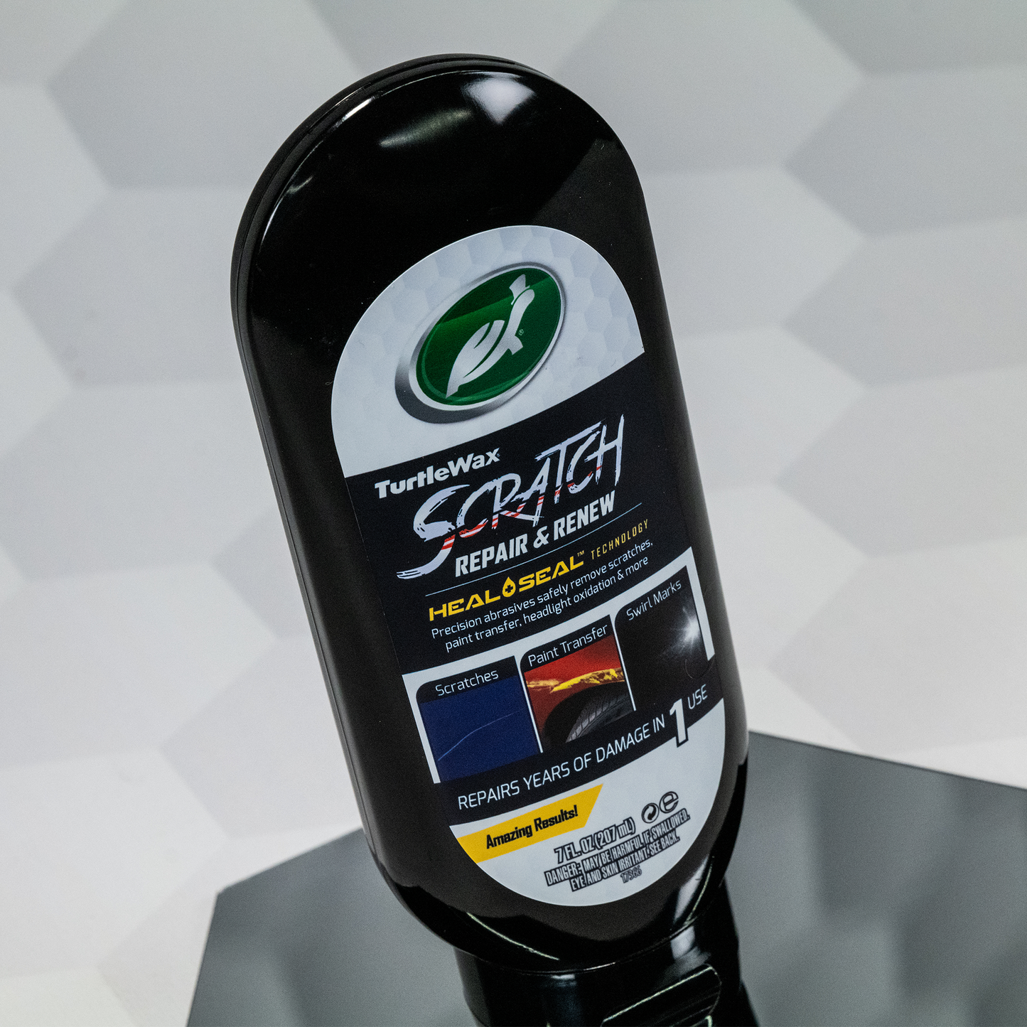 Turtle Wax Scratch Repair & Renew detailer. Removes car scratches, paint transfer, swirl marks, and headlight oxidation. Heal & Seal technology.
