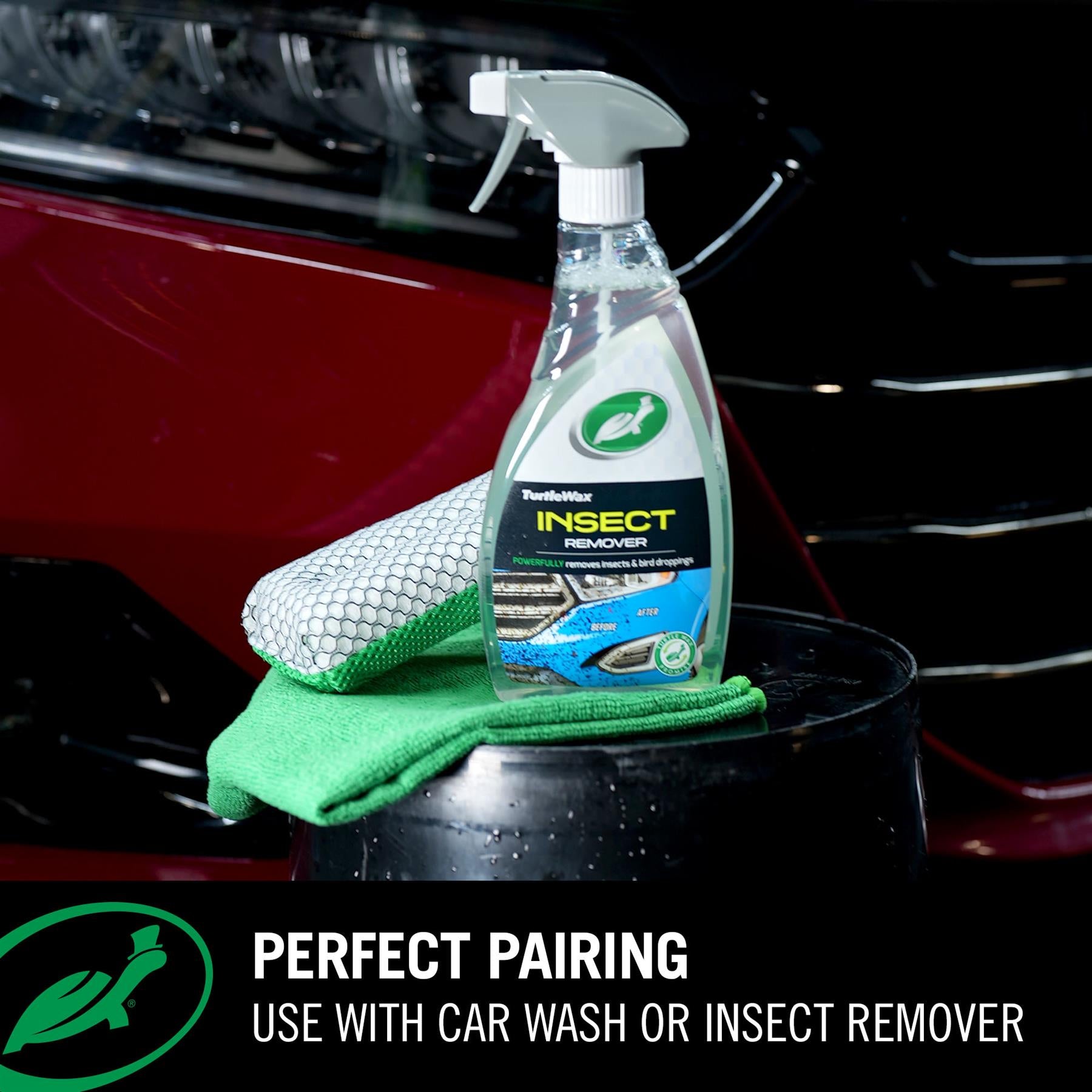Insect Remover Sponge pairs well with turtle wax insect remover 