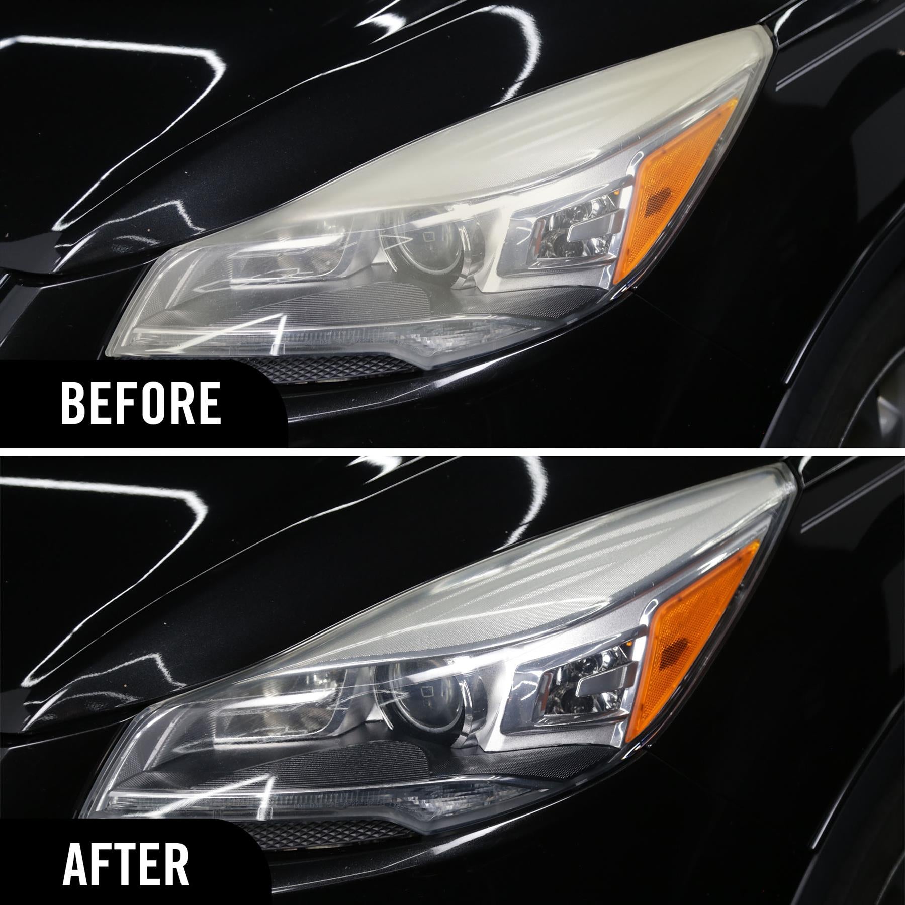 Turtle Wax Renew & Restore Wipes before and after use comparison