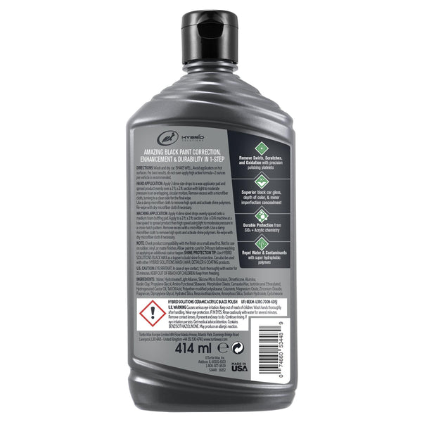 Turtle Wax Hybrid Solutions Ceramic Acrylic Black Polish – 500ml