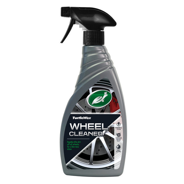Turtle Wax Wheel Cleaner 500ml with ergonomic trigger bottle shown upright against white background.