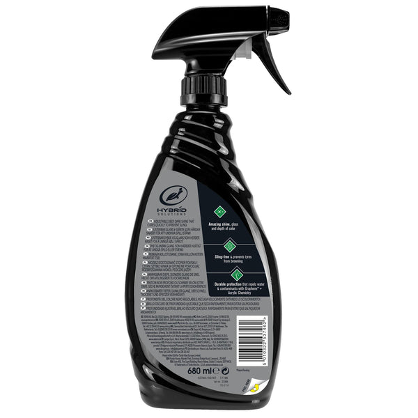 Hybrid Solutions Graphene Acrylic Tyre Shine Spray Coating 680ml