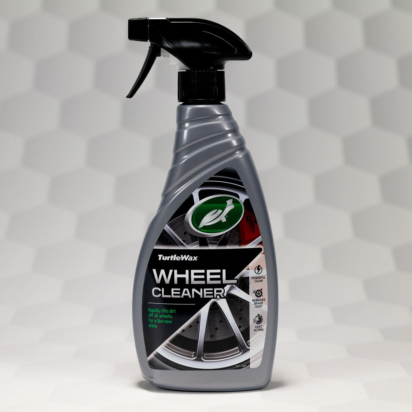 Turtle Wax Wheel Cleaner, 500ml. Spray bottle. Removes brake dust for alloy and steel car wheels. Powerful, fast acting formula.