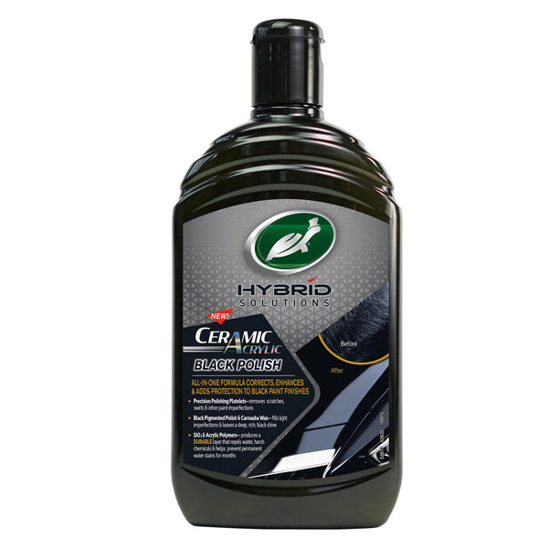 Hybrid Solutions Ceramic Acrylic Black Polish and Wax Double Pack
