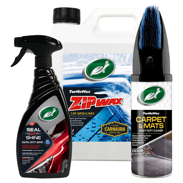 Wash, Wax & Interior Cleaning Kit